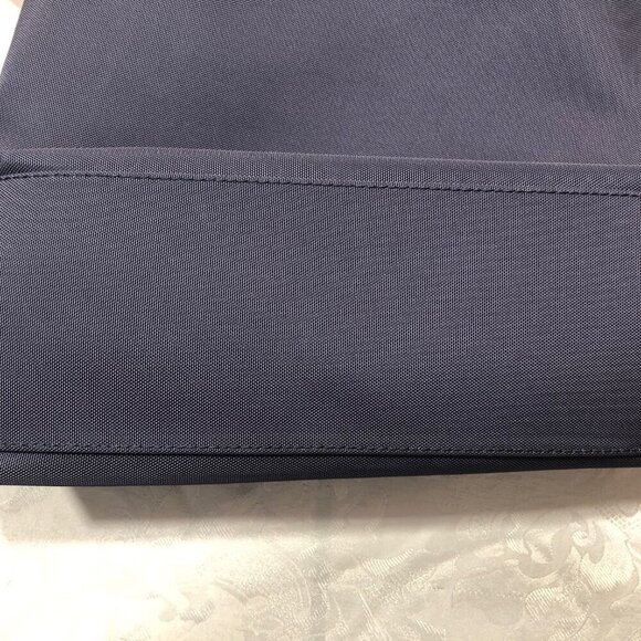 DOONEY & BOURKE Navy Blue Nylon Crossbody Tote Adjustable Leather Straps Red Int - Picture 5 of 16